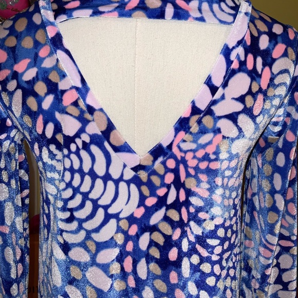 Lilly Pulitzer Olive Velour Dress Sparkling Grotto Size XXS ,XS - Picture 10 of 16